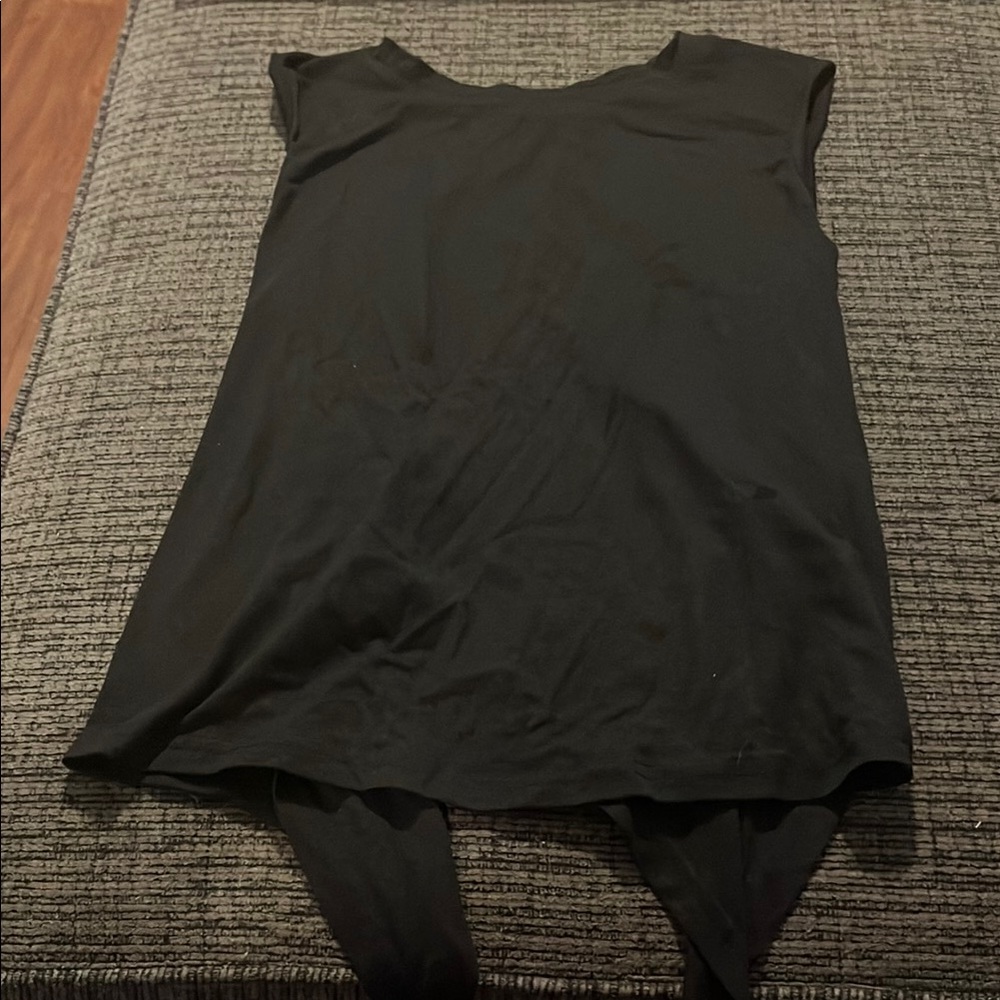 Elegant Black Sleeveless Top with open back